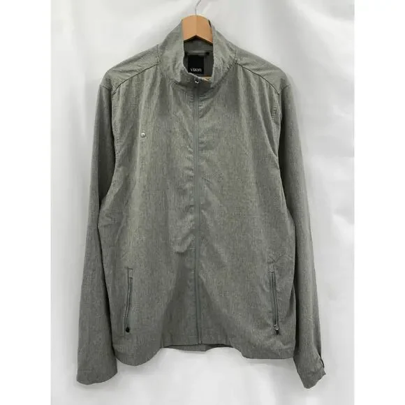 vuori L venture track jacket gray